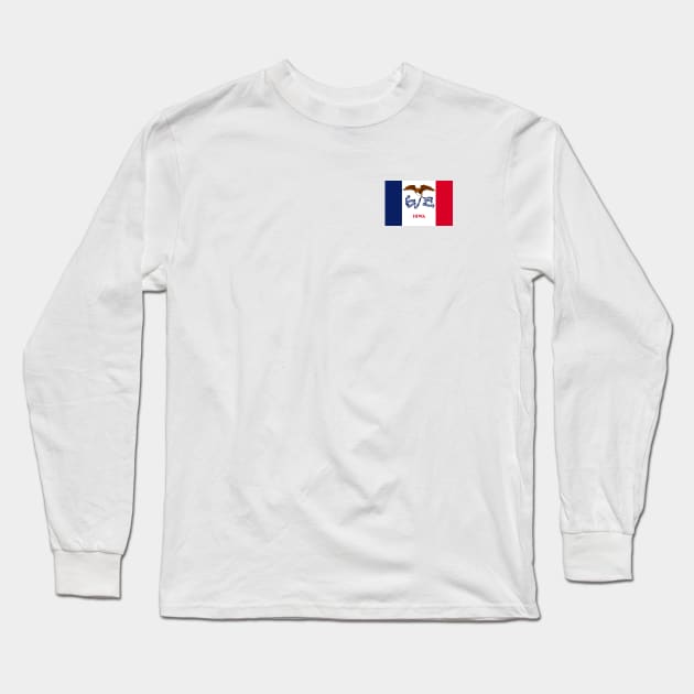 Iowa Flag - States Flag Long Sleeve T-Shirt by The lantern girl